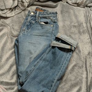 Straight leg mom jeans